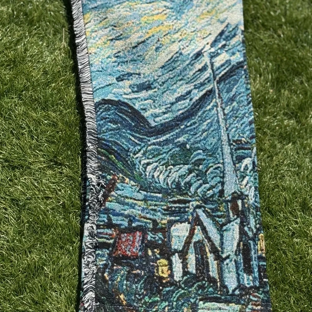 Rebel Vengeance Starry Night Tapestry Cargo Pants Size 32 Artistic Streetwear - Picture 11 of 16